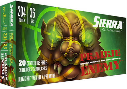 204 Ruger 36 Grain Polymer Tip Rounds Sierra Ammunition